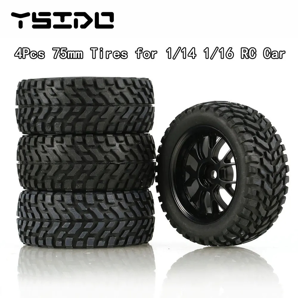 4Pcs Upgrade Wheels Off Road Buggy Tires Wheel for Wltoys 144001 MN99S MN90 MN86 RC Car
