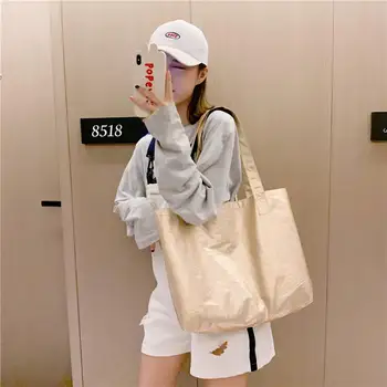 

Clear Transparent PVC Shoulder Bag Women Jelly Bags Purse Large Casual Bag Solid Color Shoulder Bag Large Capacity Shopping Tote