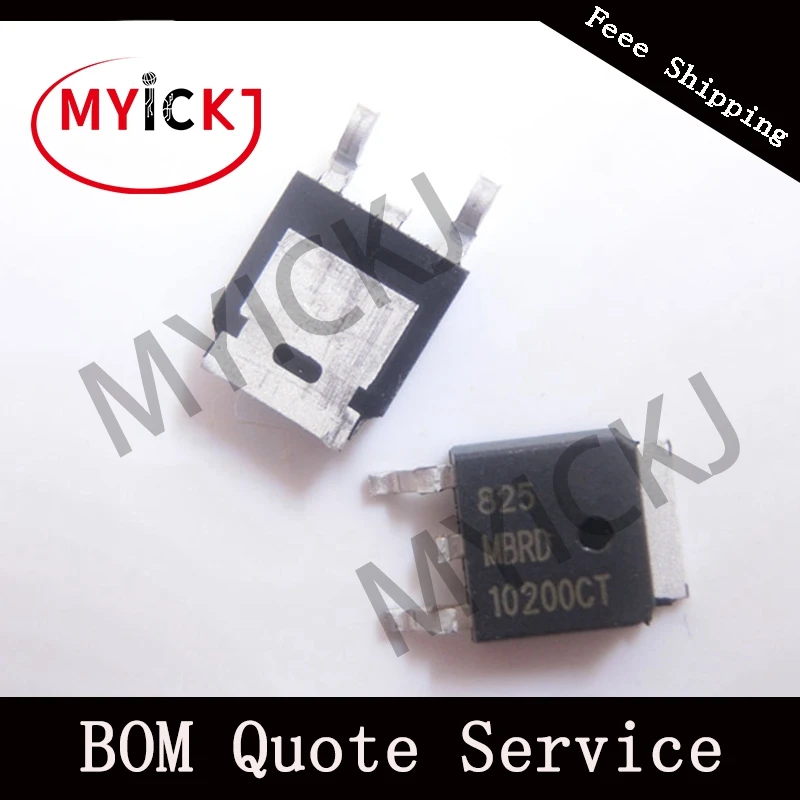 5 шт. MBRD10200CT TO-252 шлаковый Барьерный выпрямитель микросхема