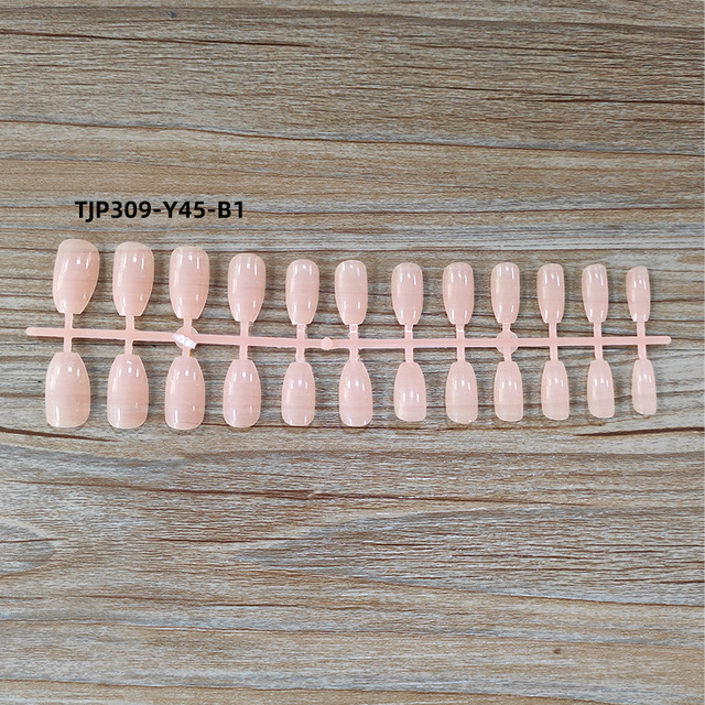 False Nail Tips Solid Color Matte Super Long Coffin False Nail Ballet Press on Nails Tips for Artificial Fingernails