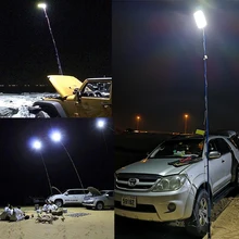 Портативный прожектор 12 В recargable светодиодный на открытом воздухе кемпинговая лампа для палатки свет 4,5 М удочка для дома COB аварийная лампа