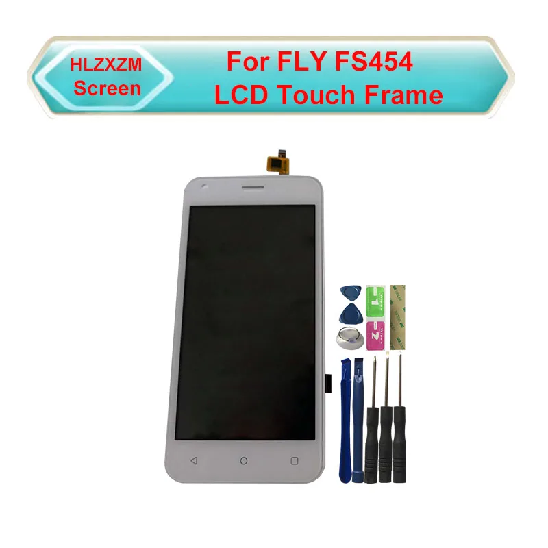 Для FLY FS454 ЖК дисплей с сенсорным экраном рамкой дигитайзер в сборе Замена
