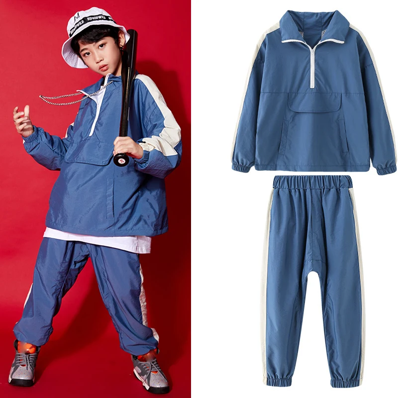 

Jazz Modern Dance Costumes For Kids Long Sleeve Shirts Hiphop Pants Ballroom Hip Hop Dancing Clothes Stage Outfits DQS8424