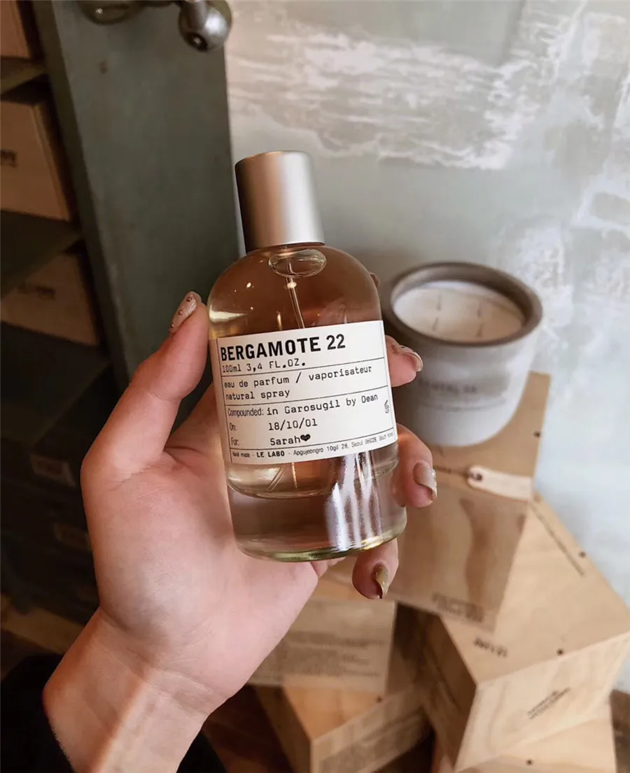 Высокое качество Le Labo Rose серия духов 100 мл Цветочный древесный мускусный аромат с быстрой доставкой - Цвет: BERGAMOTE 22