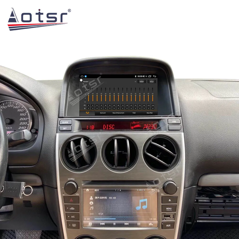 For Mazda 6 Android Radio tape recorder 2002 - 2008 Car Multimedia Player Stereo PX6 head unit  GPS Navigation No 2din Autoradio