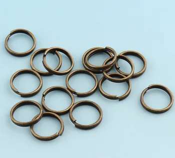 

200pcs 10mm Split Rings Antique Brone Keyrings Mini Jewelry rings Metal rings for Key Chain Jump rings Wholesale