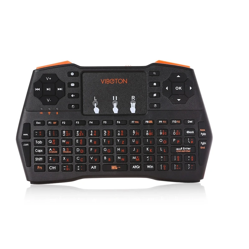 

Viboton 2.4G Wireless I8 Plus German Keyboard Touchpad Fly Air Mouse Mini Gaming Keyboard for Windows Android Tv Computer