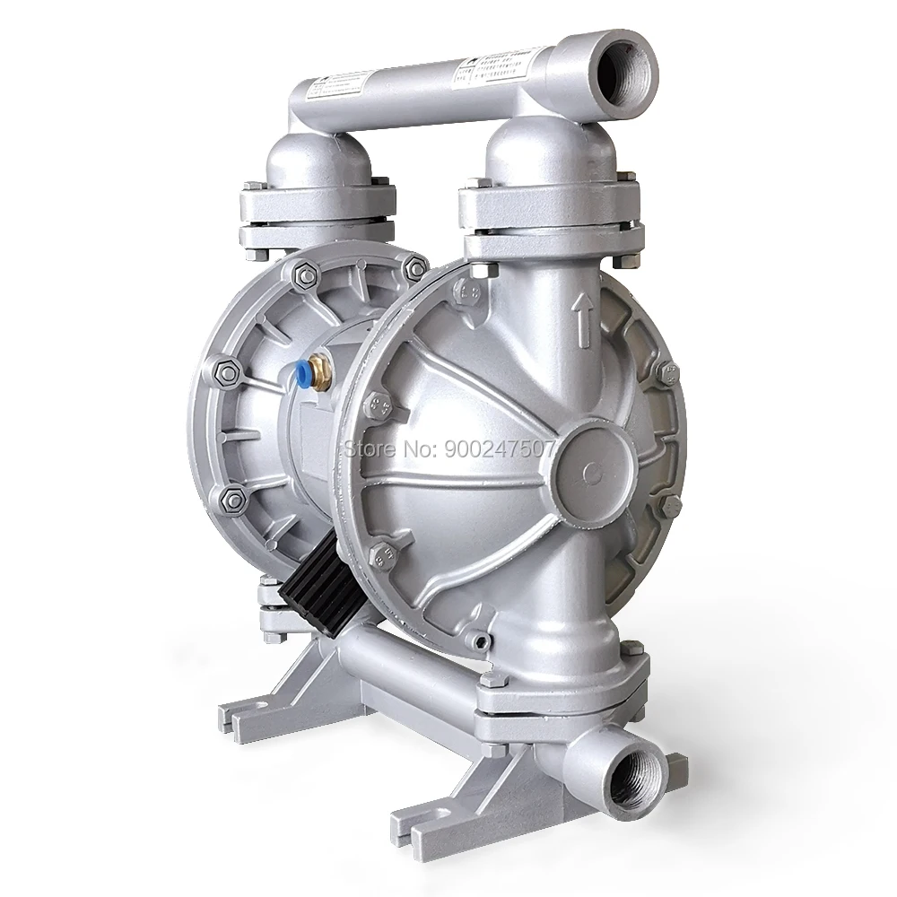 Chemical Pump Air Operated Double Diaphragm Pumps 1/2&lsquo;&rsquo; 19L/min Pneumatic Aluminum Alloy Liquid Fuel Pump Water Treatment
