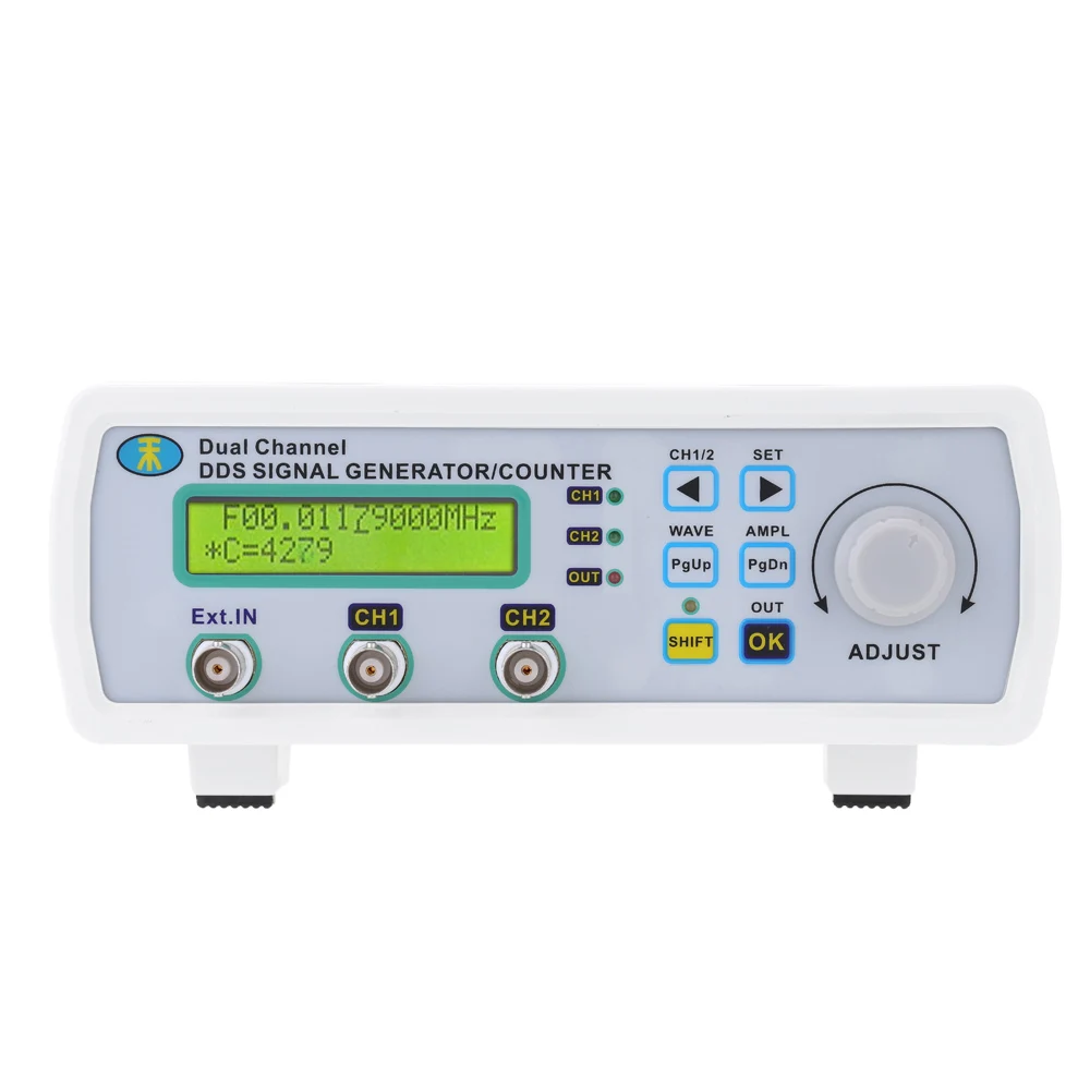 

KKmoon Digital DDS Dual-channel Signal Source Generator Arbitrary Waveform Frequency Meter 200MSa/s 25MHz for engineer