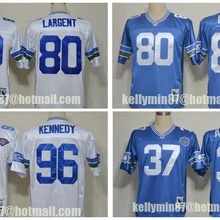 Stitiched, флаг болельщика Сиэтла Стива ларгента Шон Александера, Cortez Kennedy Throwback для мужчин Джерси