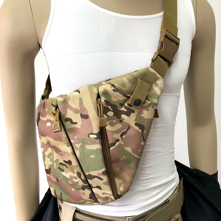 

Multi-Functional Tactical Storage Sunday Bag Close-fitting One-Shoulder Anti-Theft Package Men's Chest Bag Crossbody Casual Spor