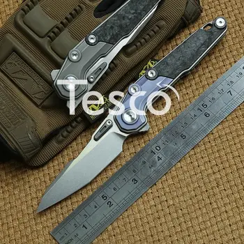 

Folding knife M390 steel titanium alloy handle bearing folding knife EDC cutter