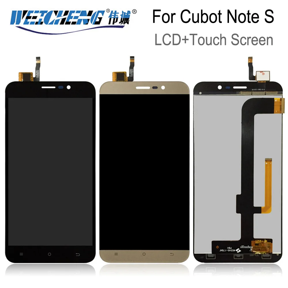 ЖК дисплей и сенсорный экран в сборе для Cubot Note S 5 дюйма Сенсорная стеклянная