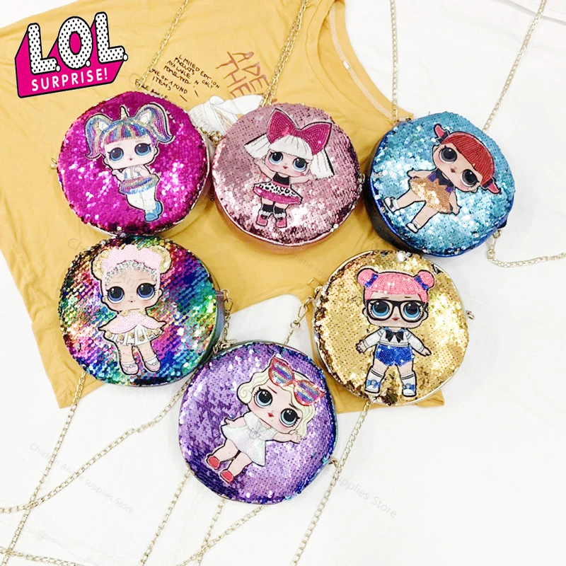 Женский рюкзак с блестками LOL Surprise Dolls рюкзак-мессенджер на плечо фонариками