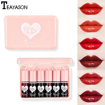 

6Pcs/set Liquid Lipstick Beauty Makeup Lip Tint Long Lasting Waterproof Moisturizer Nutritious Red Lip Gloss Lip Kit Maquiagem