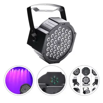 

LED Par Light 36 LEDs Sound Control Purple Stage Lights Adjustable DJ Strobe Lights Projection Lamp (AU Plug, Black)