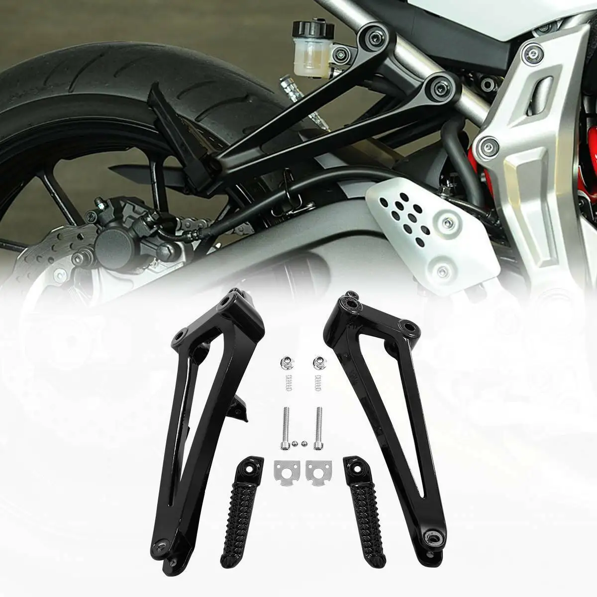 Подножка для мотоцикла заднего пассажира подножка Скоба ног набор YAMAHA YZF R1 YZF-R1