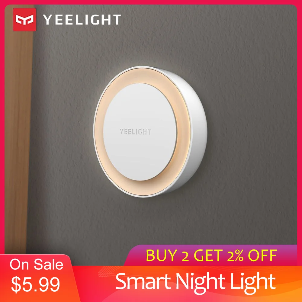 YEELIGHT YLYD10YL Smart Night Light 0.4W Low Power Consumption Intelligent Recognition Energy Saving 220V | Лампы и освещение