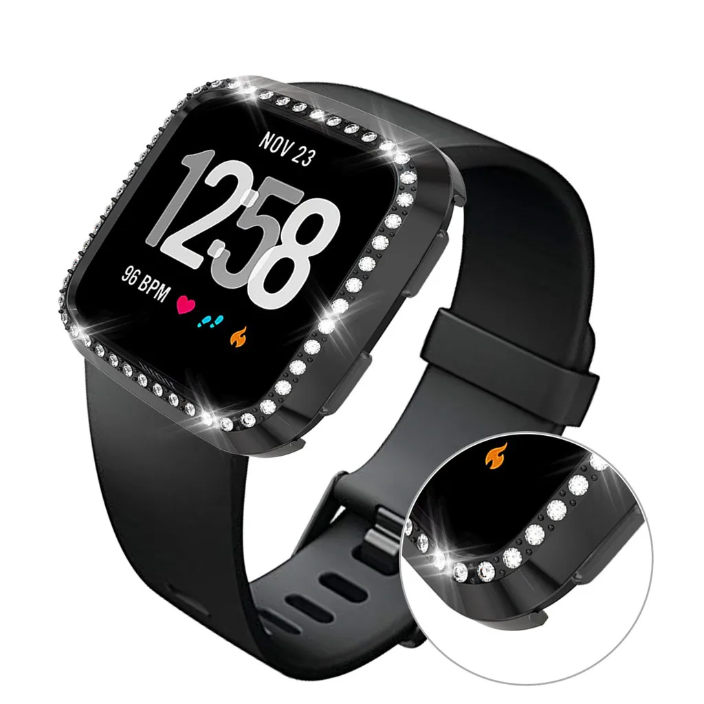 Чехол для экрана для Fitbit versa/Lite Smart watch Прозрачный Высокочувствительный ультра-тонкий роскошный Кристальный протектор экрана