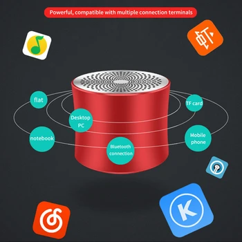 

Portable Mini Bluetooth Wireless Speaker Stereo Music Surround Outdoor Speaker TF Card USB Subwoofer Handsfree Loudspeaker Sh*