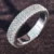 Luxury 925 Sterling Silver Wedding Band Eternity Ring For Women Big Gift For Ladies Love Wholesale Lots Bulk Jewelry 47