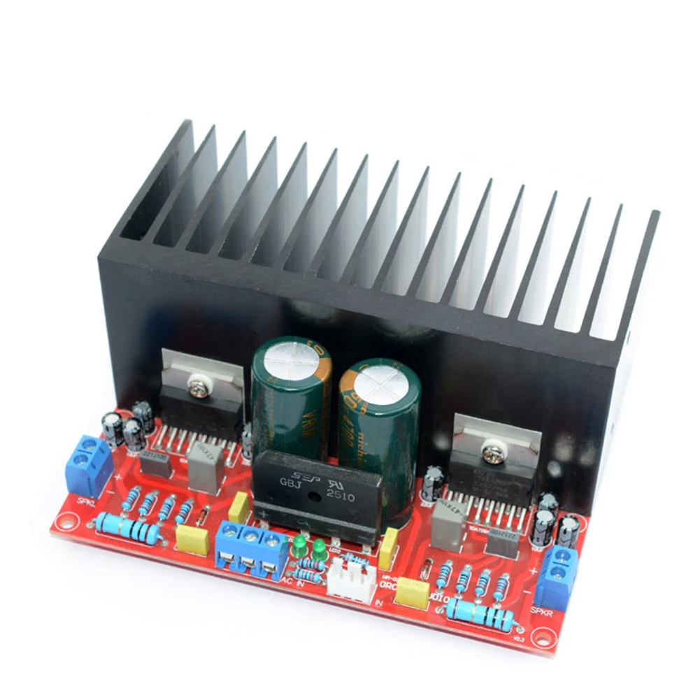 Аксессуары радиатора стабильный домашний двухканальный DIY стерео аудио HIFI Металл супер мощность прочный усилитель плата набор TDA7293 2,0