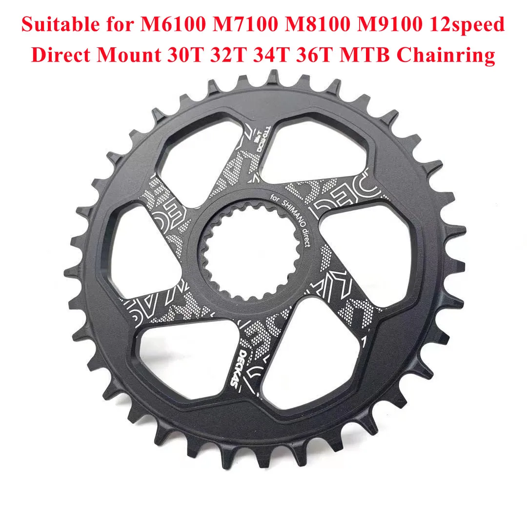 DECKAS 1X12s Bike Chainring MTB Narrow Wide Bicycle Chainwheel for Shimano M6100 M7100 M8100 M9100 12speed Direct Mount Crankset | Спорт и