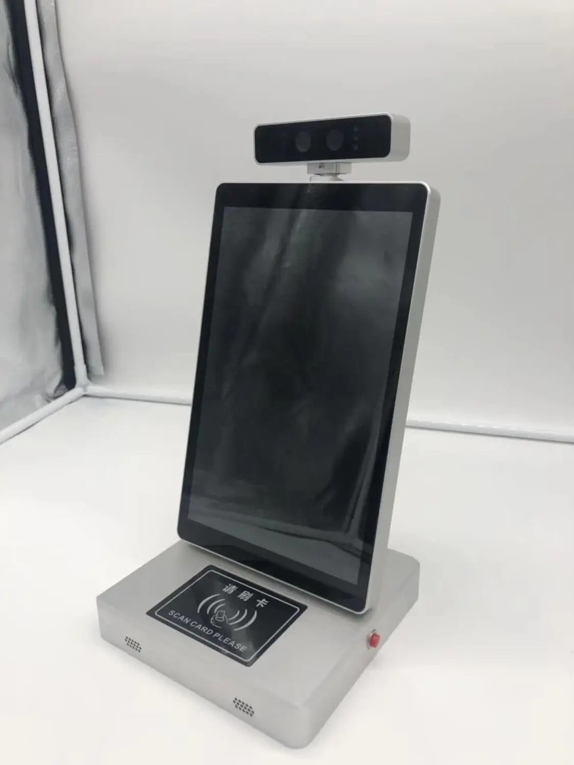 Торговый центр распознавание лица оплата AIO с 8 дюймов ips рекламный экран 3D
