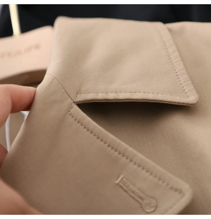 Ordifree Autumn Women Trench Coat Double Breasted Elegant Office Lady Belted Long Coat Casual Outwear Overcoat