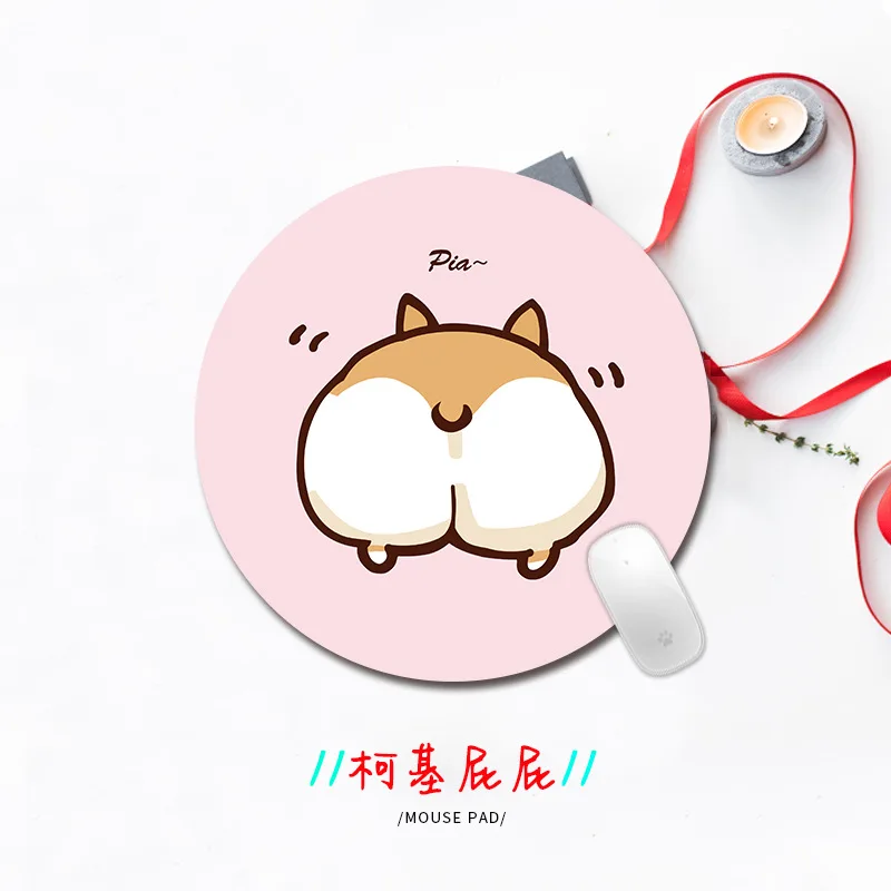 PINKTORTOISE Cartoon plant Pattern Mouse Pad Round Mousepad Office Mice Pad Rubber Home Computer Anti slip 1 PINKTORTOISE Cartoon plant Pattern Mouse Pad Round Mousepad Office Mice Pad Rubber Home Computer Anti slip 3