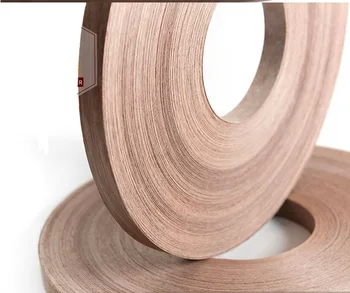 

100meters/roller Width:20mm Thickness:0.5mm Natural Black Walnut Skin Edge Banding Solid Wood Edge Banding