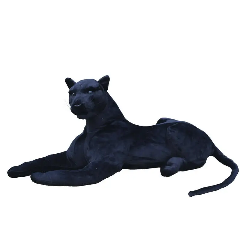 Большая Panthera Pardus Fusca мягкая игрушка Черная пантера плюшевая ...