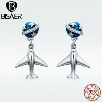 

BISAER Fashion Sale 100% 925 Sterling Silver Stud Earrings for Women Sterling Silver Jewelry Bijoux GXE331