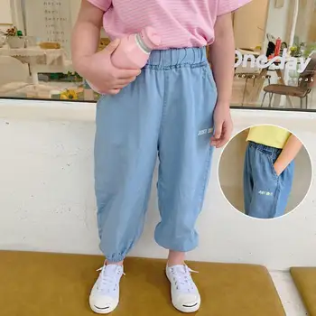 

2020 Korea Style Baby Girls Pants Summer Kids Girls Pants 2-7 Years