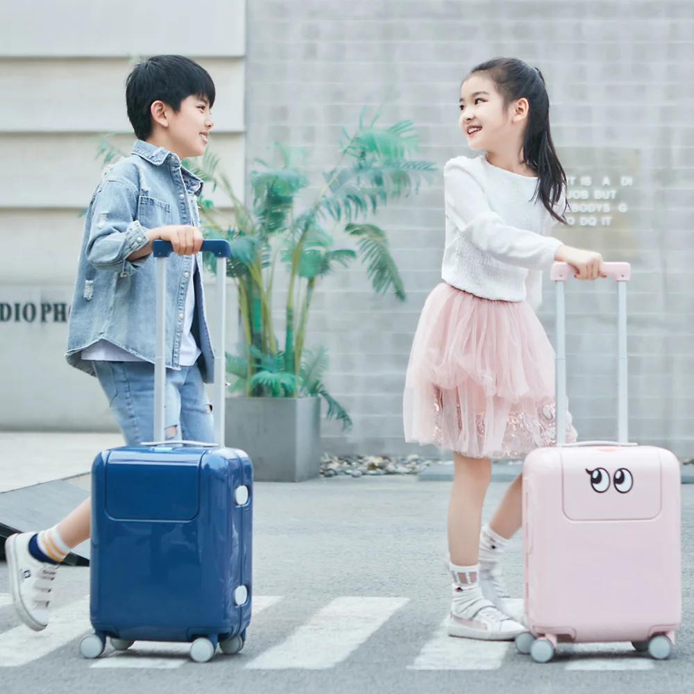 Xiaomi Mitu чемодан Детский чемодан для путешествий 17 дюймов чемодан на колесиках с подарочной мультяшной наклейкой для школы путешествия