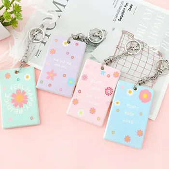 

1 Pcs Kawaii Flower Holder Accessories ID Card Holder Lovely Cartoon Credit Card Bus Door Card Case Cute Key Holder