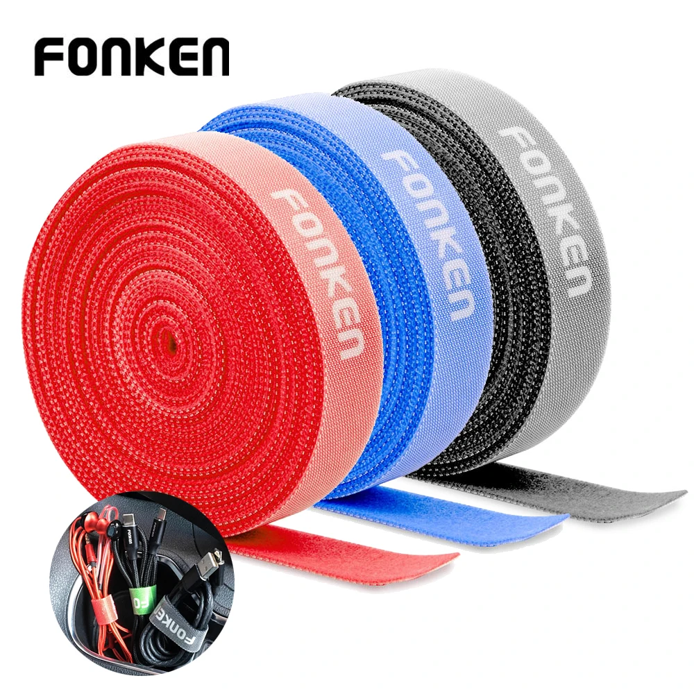 FONKEN USB Кабельный организатор 5 м 1 Управление кабель Winder Wire держатель для
