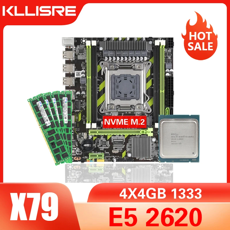 Комплект для материнской платы Kllisre X79 LGA 2011 E5 2620 процессор 4 шт. Гб 1333 память