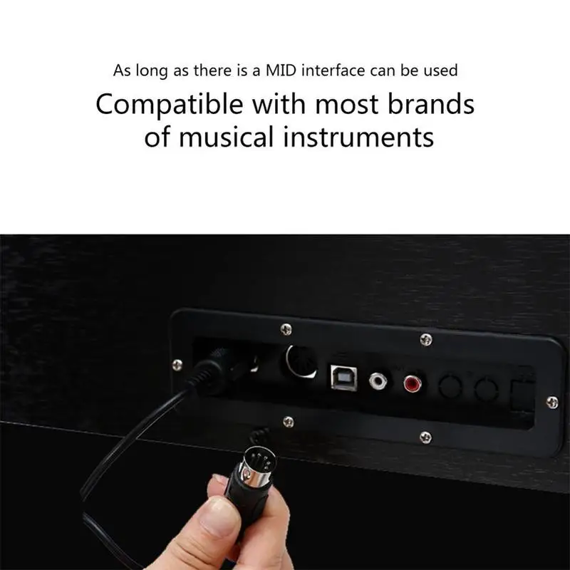 USB In-out кабель конвертер ПК к музыкальной клавиатуре адаптер Шнур адаптер USB MIDI к кабельному интерфейсу A1Q4