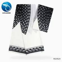 LIULANZHI шифоновые ткани модные черные/белые шифоновые ткани африканская Ткань audel для платья 4+ 2 ярдов/партия ML9X18-ML9X82