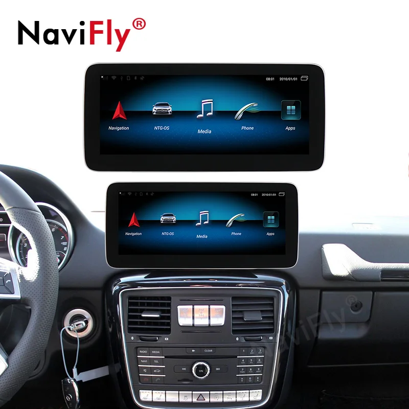 

HD Screen Android9.0 Car DVD Bluetooth Player GPS Navigation para Mercedes Benz G Class W463 (2015-2019) NTG5.0 support WIFI 4G