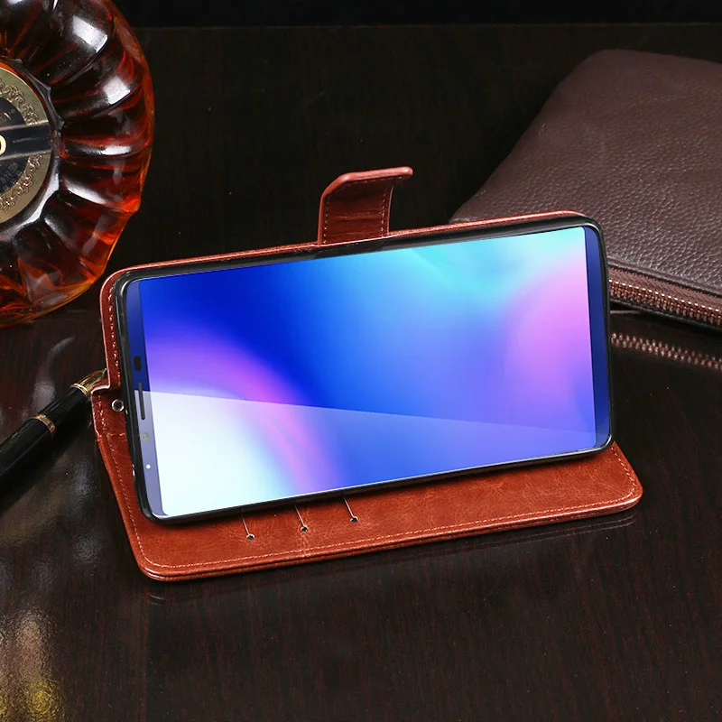 Для Cubot X18 Plus Чехол кошелек Флип Бизнес Кожаный чехол для телефона Cubot X18 Plus чехол Fundas аксессуары