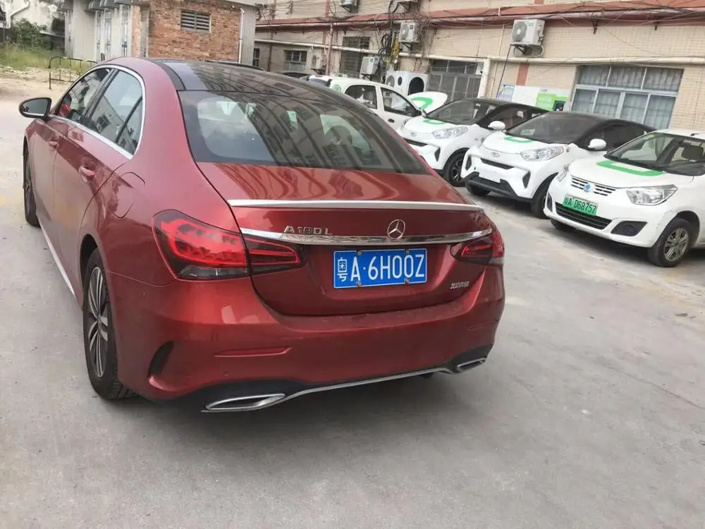 Для Mercedes-Benz W177 спойлер- для W177 A180 A200 A250 надрезаемая подкладка, ABS Материал заднее крыло автомобиля праймер цвет задний спойлер
