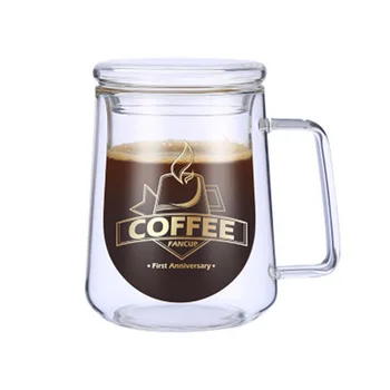 

New 200mL/300mL Double Wall Mug Office Mugs Heat Insulation Double Coffee Mug Milk Coffee Glass Cup Drinkware Creative Gifts