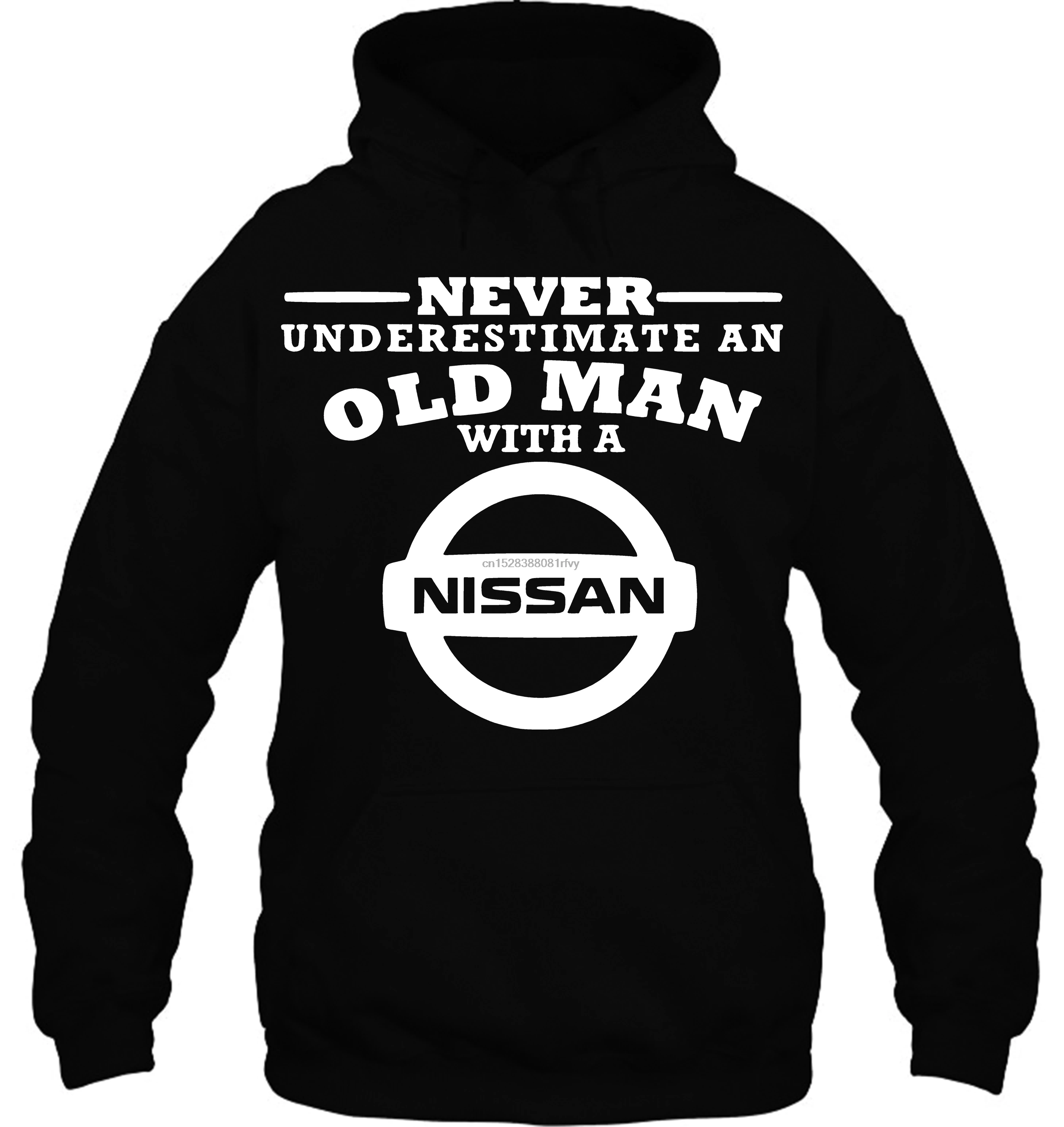 Мужская толстовка с капюшоном Nissan никогда не занижает старца Размер S 5XL Черная женская уличная одежда