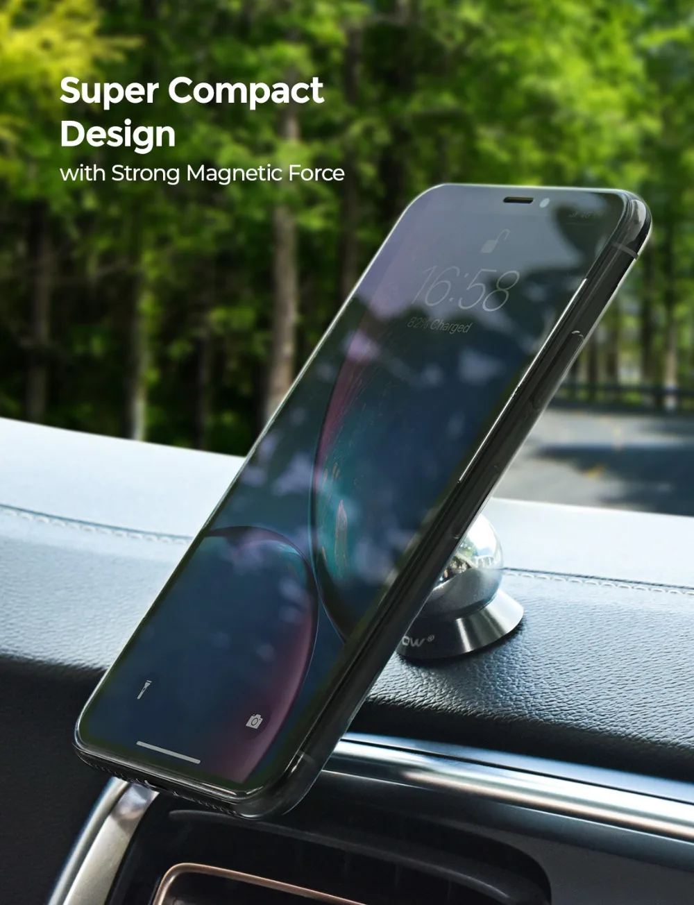 Mpow MCM18 Magnetic Car Phone Holder Universal Car Mount Holder Max Bearing Capacity 250g Phone Holder For iPhone X 876 Plus (3)