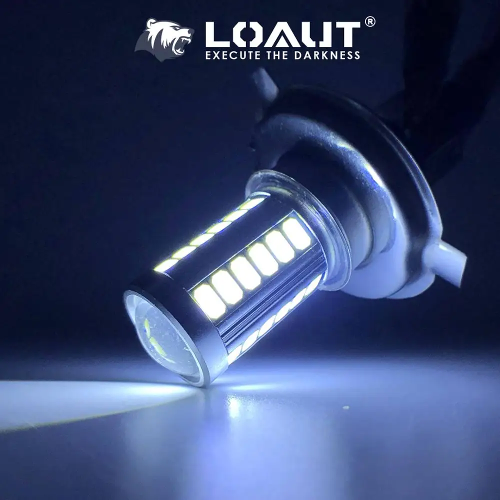 H4 светодиодный светильник супер яркий 5630 5730 33 SMD белый автомобиль противотуманные фары 12 В 24 в 6000 К белый Вождение день ходовой лампы Авто Canbus
