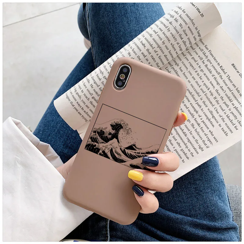 Чехол для телефона Kanagawa с изображением Великой волны Iphone 12 11 Pro Max 6S 7 8 Plus 7plus X XS MAX XR