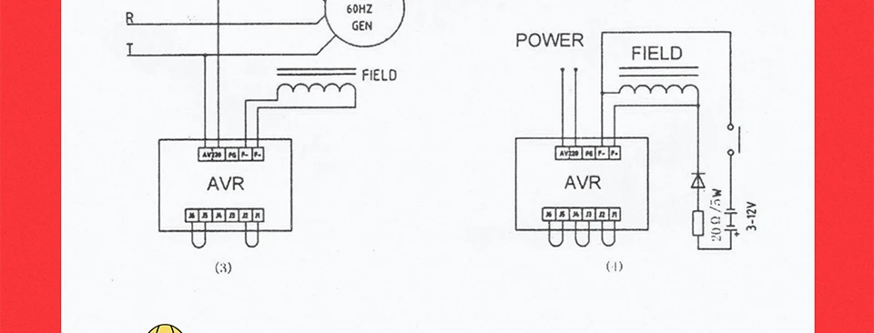 GB15A регулятор avr универсальный дизельный бесщеточный генератор запасных частей