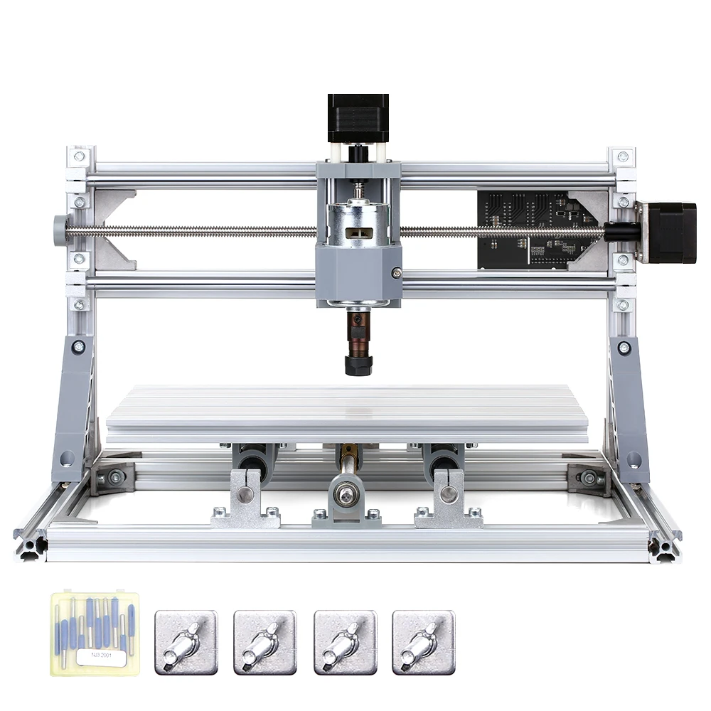 

DIY CNC Router Kit Mini Engraving Machine GRBL Control 3 Axis for PCB PVC Plastic Acrylic Wood Carving Milling Engraving Machine